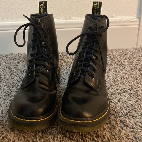 Black combat boots - Picture 2 of 4